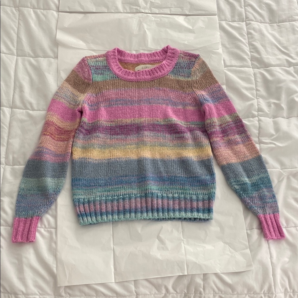 LOFT Pastel Striped Women's Sweater